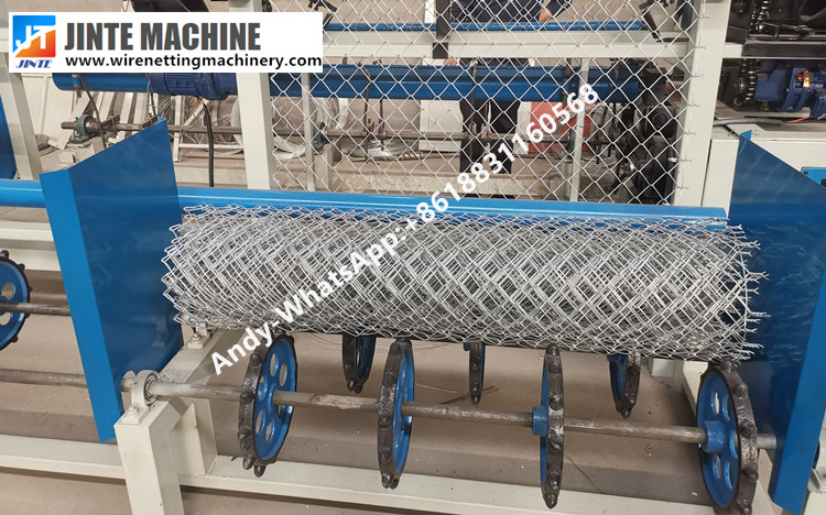 High Speed Diamond Chain Link Fence Making Machine with CE and SGS Certificates