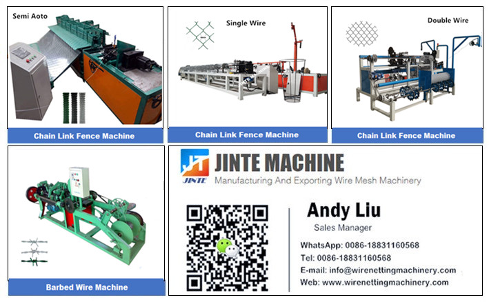 High Speed Diamond Chain Link Fence Making Machine with CE and SGS Certificates